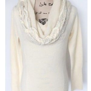 Anthropologie 100% merino wool cowl neck sweater
